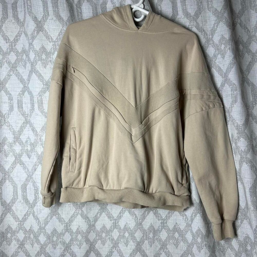 Isabella Women's Tan and Cream Hoodie